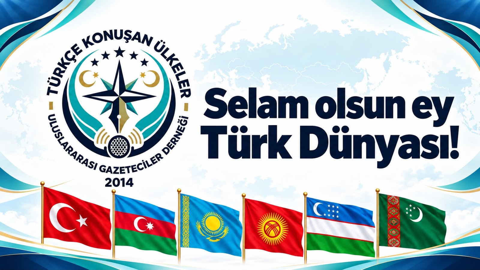 Türkçe Konuşan Ülkeler Uluslararası Gazeteciler Derneği olarak, 3 Ekim Türk Dünyası Günü'nü içtenlikle kutluyoruz.